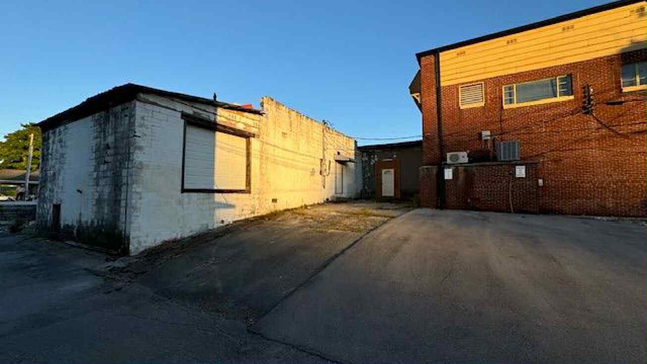 Rear of building